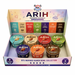 Box ARIH Noodle Bowl Collection BTS Edition – 125 g x 7 Sabores