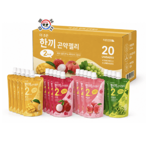 Caja de Jaleas Coreanas de Konjac Multisabor de 20 Unid | Precio al por Mayor