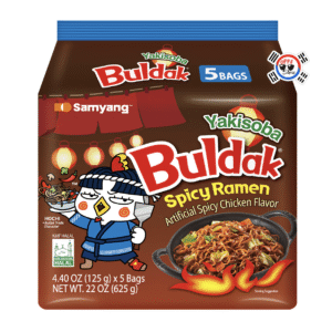 Multipack Ramen Buldak Yakisoba de 125 gr x 5 Und - Picante