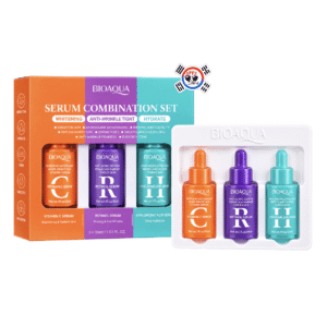 Kit Sérums para una Piel Radiante + Vitamina C + Retinol + Ácido Hialurónico