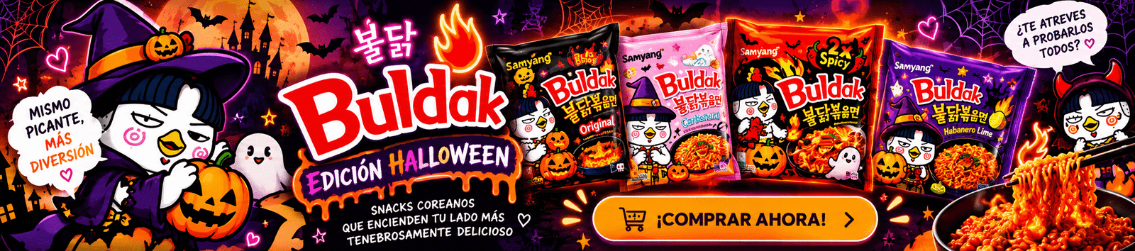 Buldak Halloween_ ¡Picante y divertido!