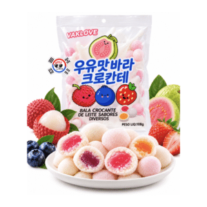 Dulce Coreano Crocante de Leche con Sabores Frutales x 108 g